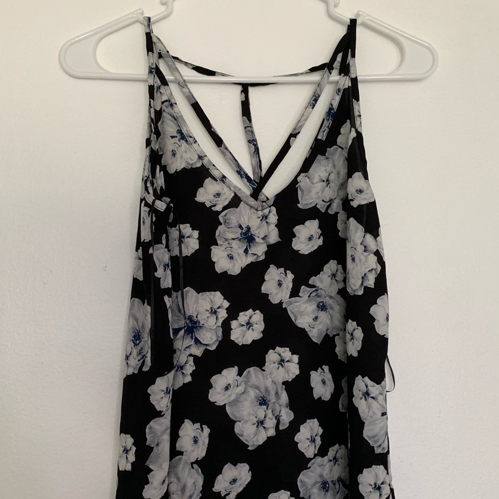 Black Flower Top